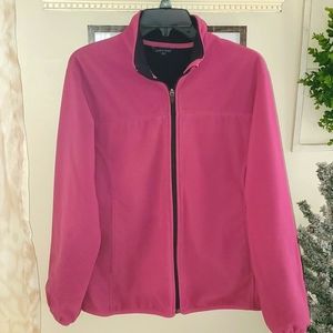 Lands End Fleece Zip up Jacket Size M